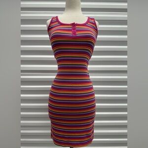 Heart & Hips Red Orange Bodycon Mini Dress